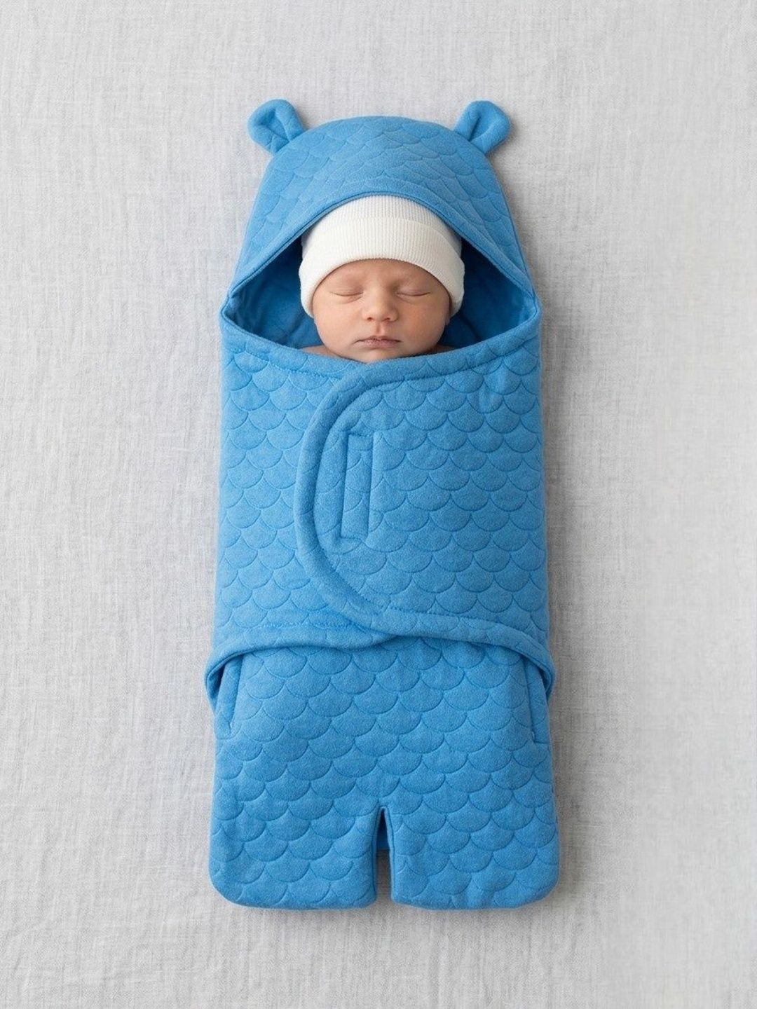 SIDLY PIDLY Blue & Blue AC Room 210 GSM Blanket-picture-49