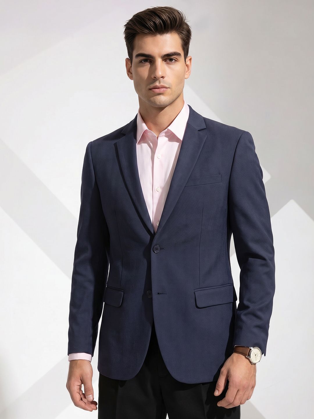 INVICTUS Single-Breasted Notched Lapel Formal Blazer-picture-20
