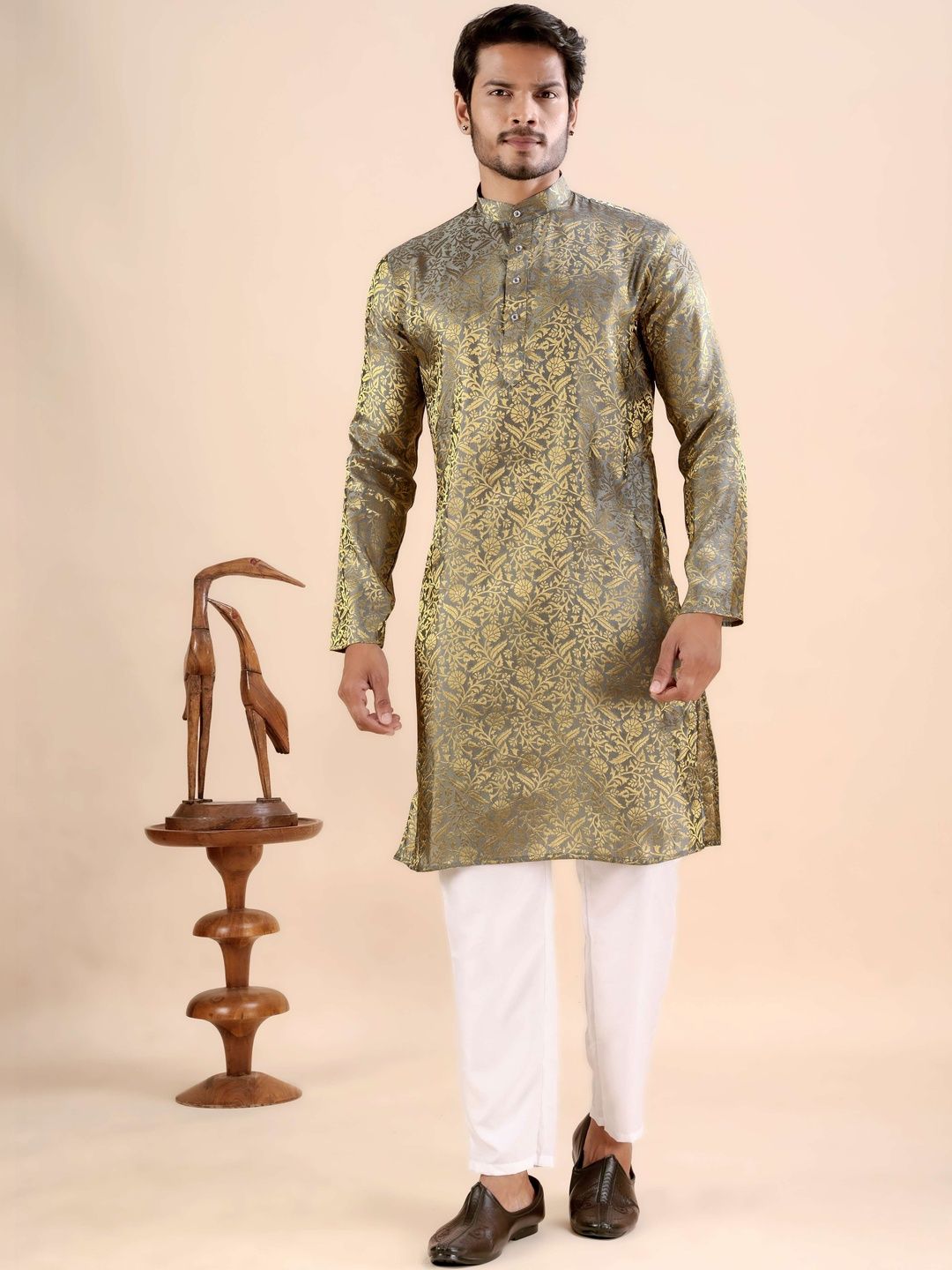 MODERN MUGHALS Men Brocade Kurta-picture-50