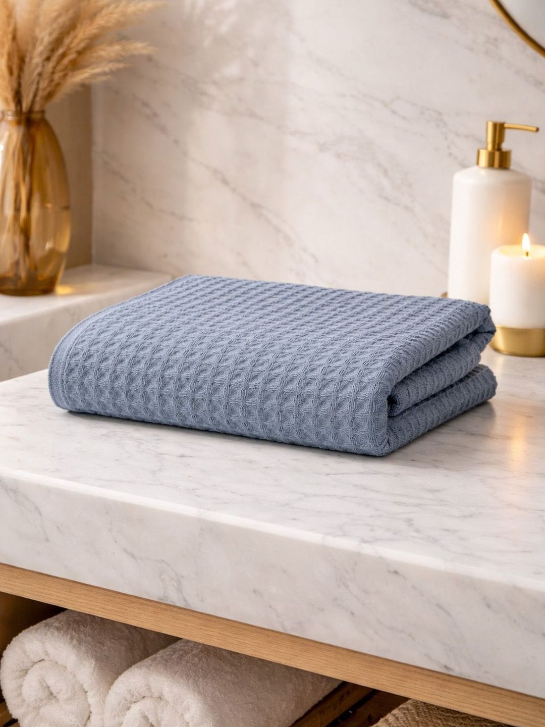 Mulberry Living Blue & Blue 1 Cotton 225 GSM Bath Towel-picture-18
