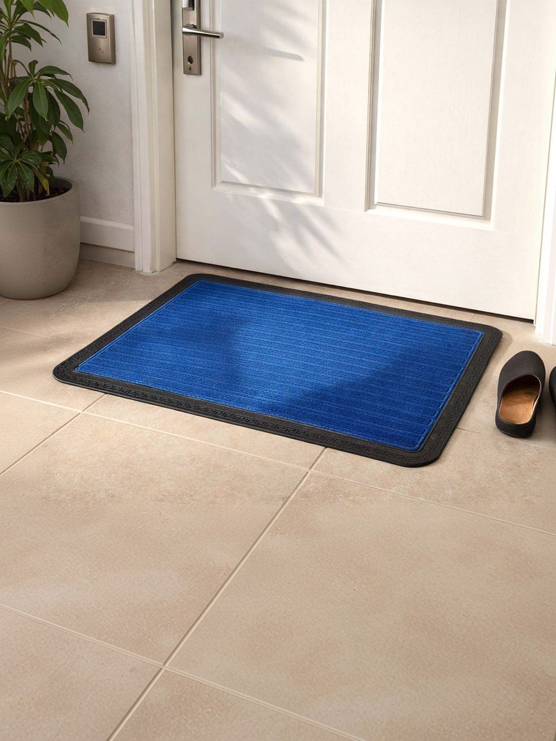 Go Hooked Blue & Black Anti-Slip Rubber Door Mat-image-48