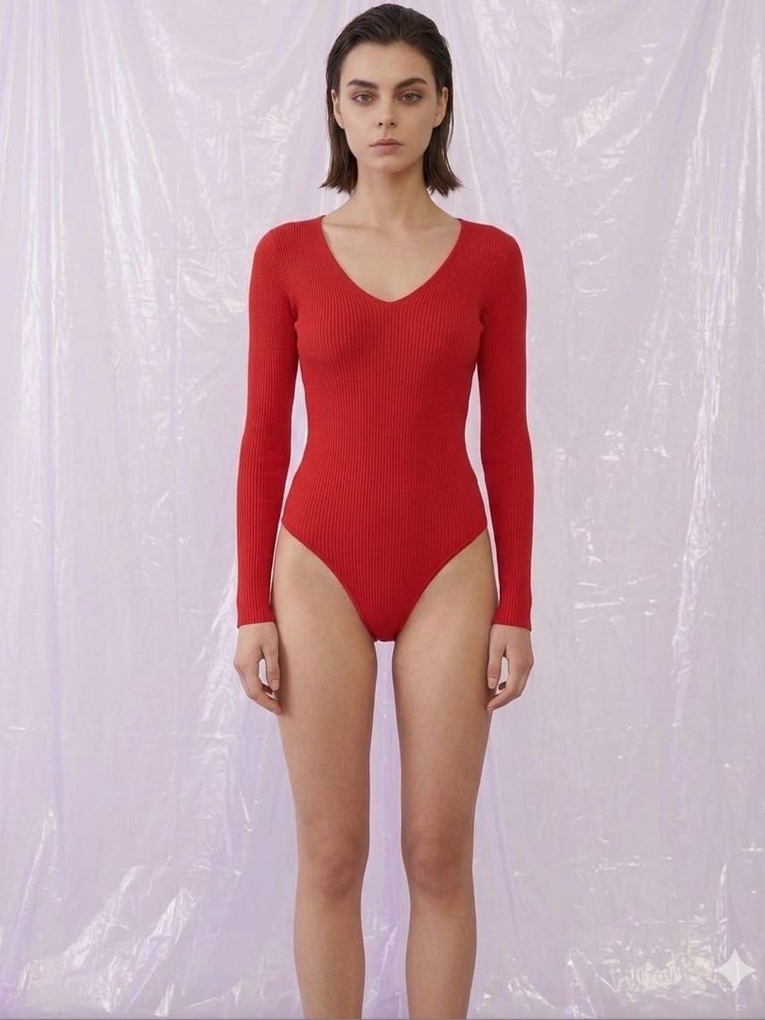 ZEROZABAR V-Neck Bodysuit-picture-53