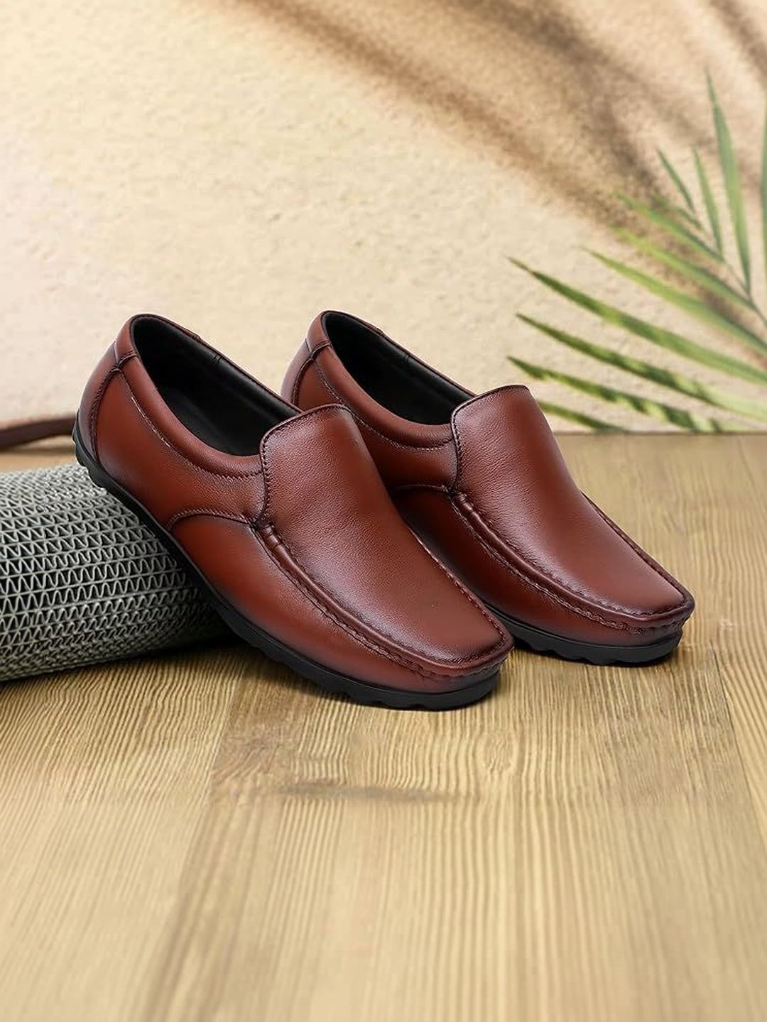 Mast & Harbour Men Leather Loafers-picture-22
