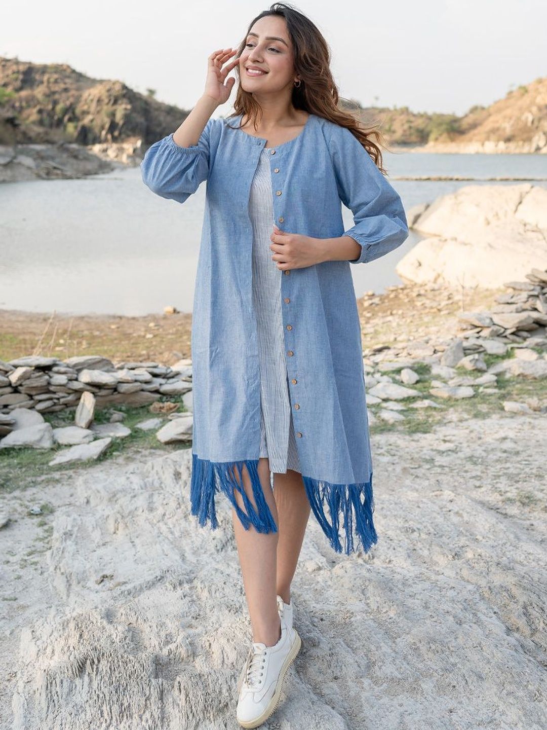 Babli Fringed Dress-image-17