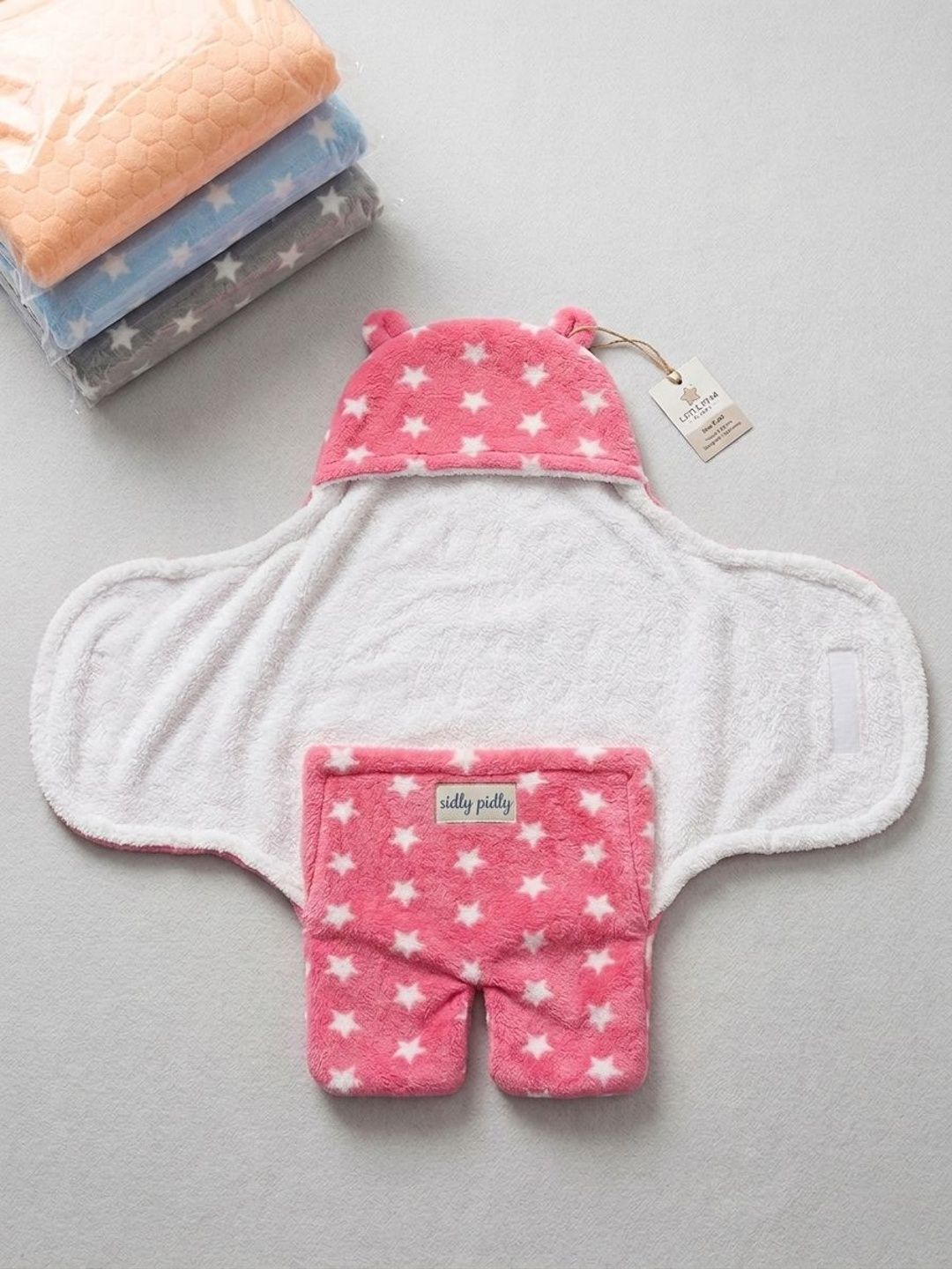 SIDLY PIDLY Pink & Pink Geometric AC Room 210 GSM Blanket-picture-39