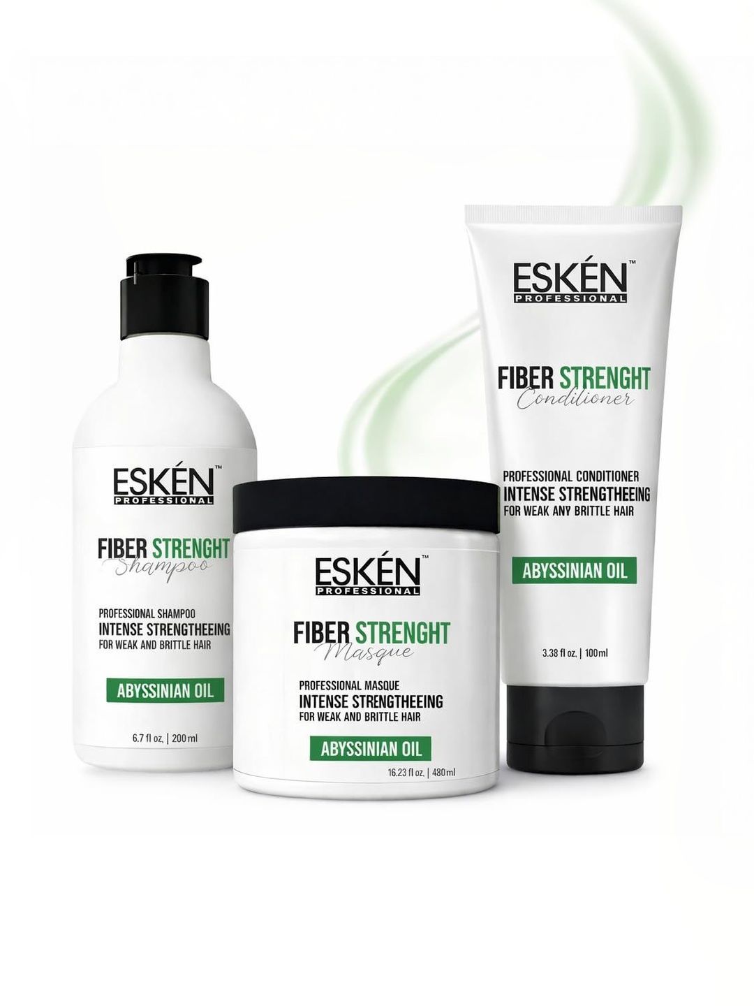 ESKEN Professional Set Of 3 Strength Shampoo 200 ml Conditioner 100 ml & Masque 480 ml-picture-30