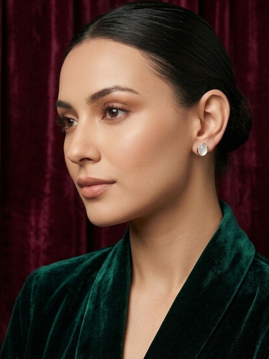 SZN Oval Studs Earrings-picture-16