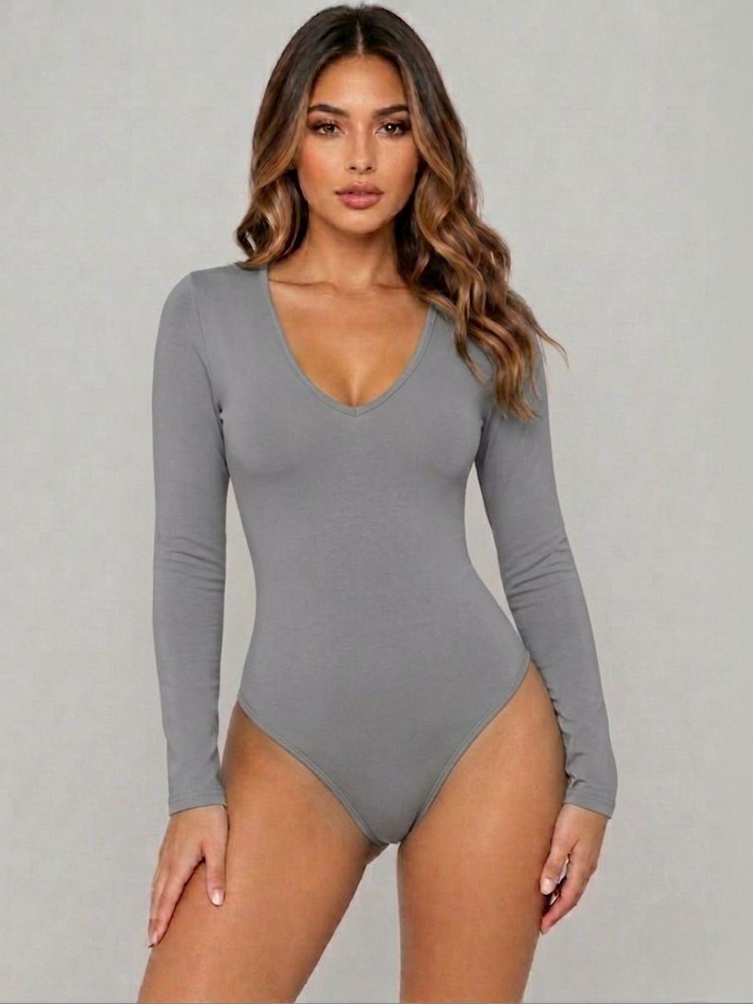 ZEROZABAR V-Neck Bodysuit-picture-30