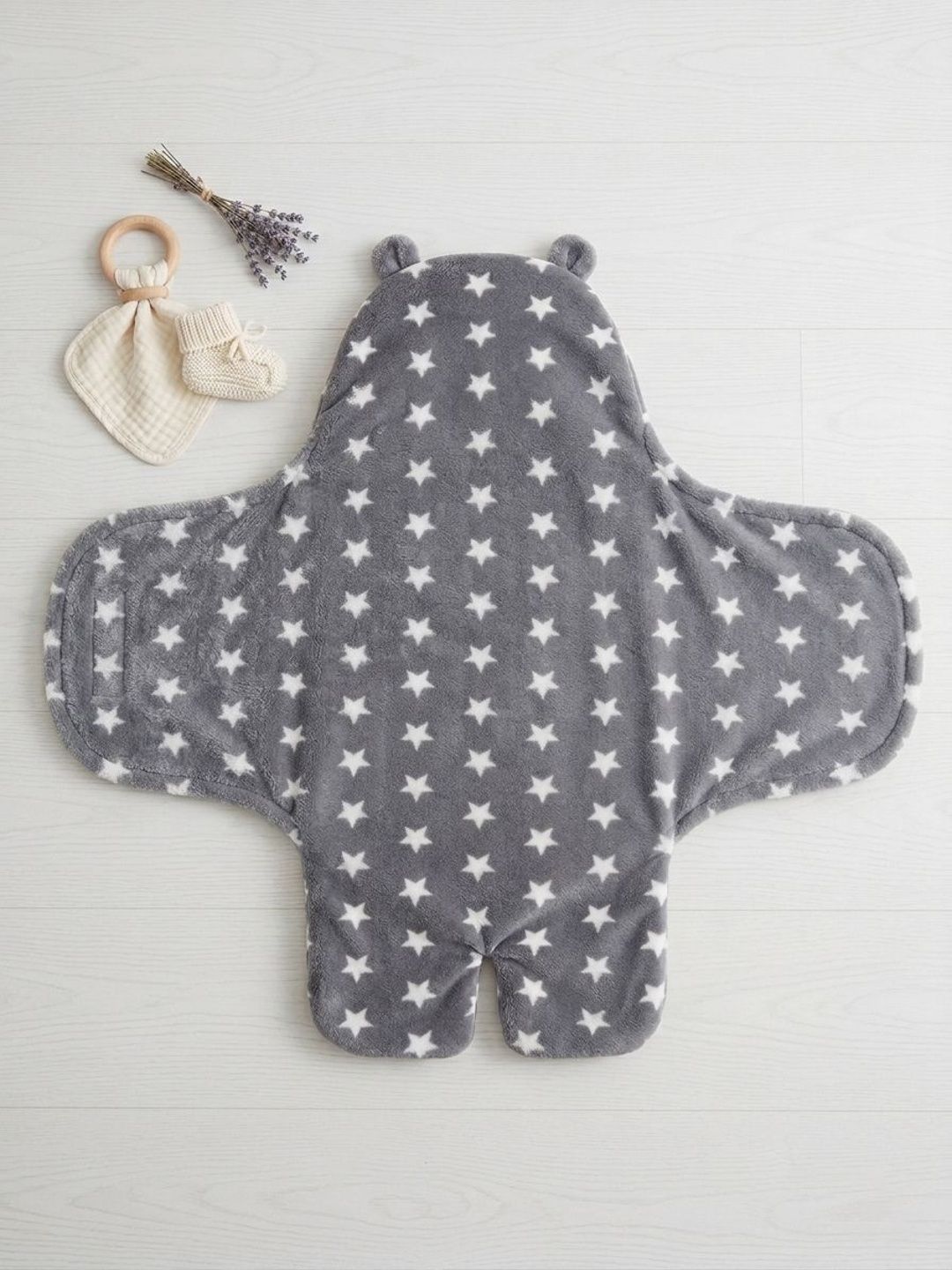 SIDLY PIDLY Grey & Grey Geometric AC Room 210 GSM Blanket-picture-37