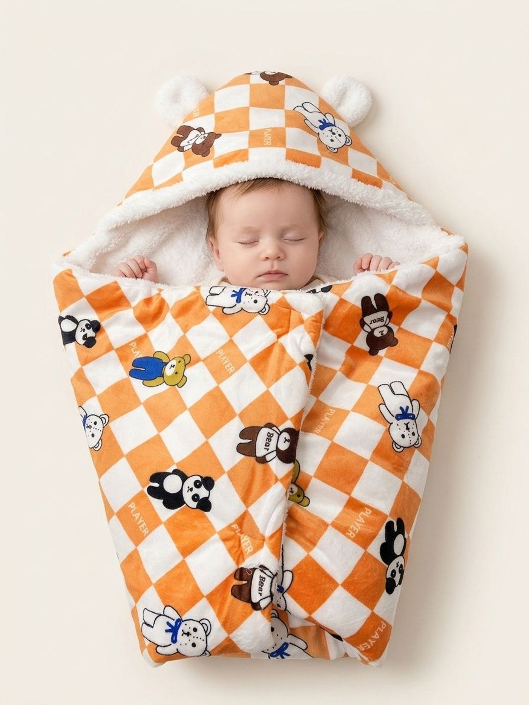 SIDLY PIDLY Orange & Orange Cartoon Characters AC Room 210 GSM Blanket-picture-40
