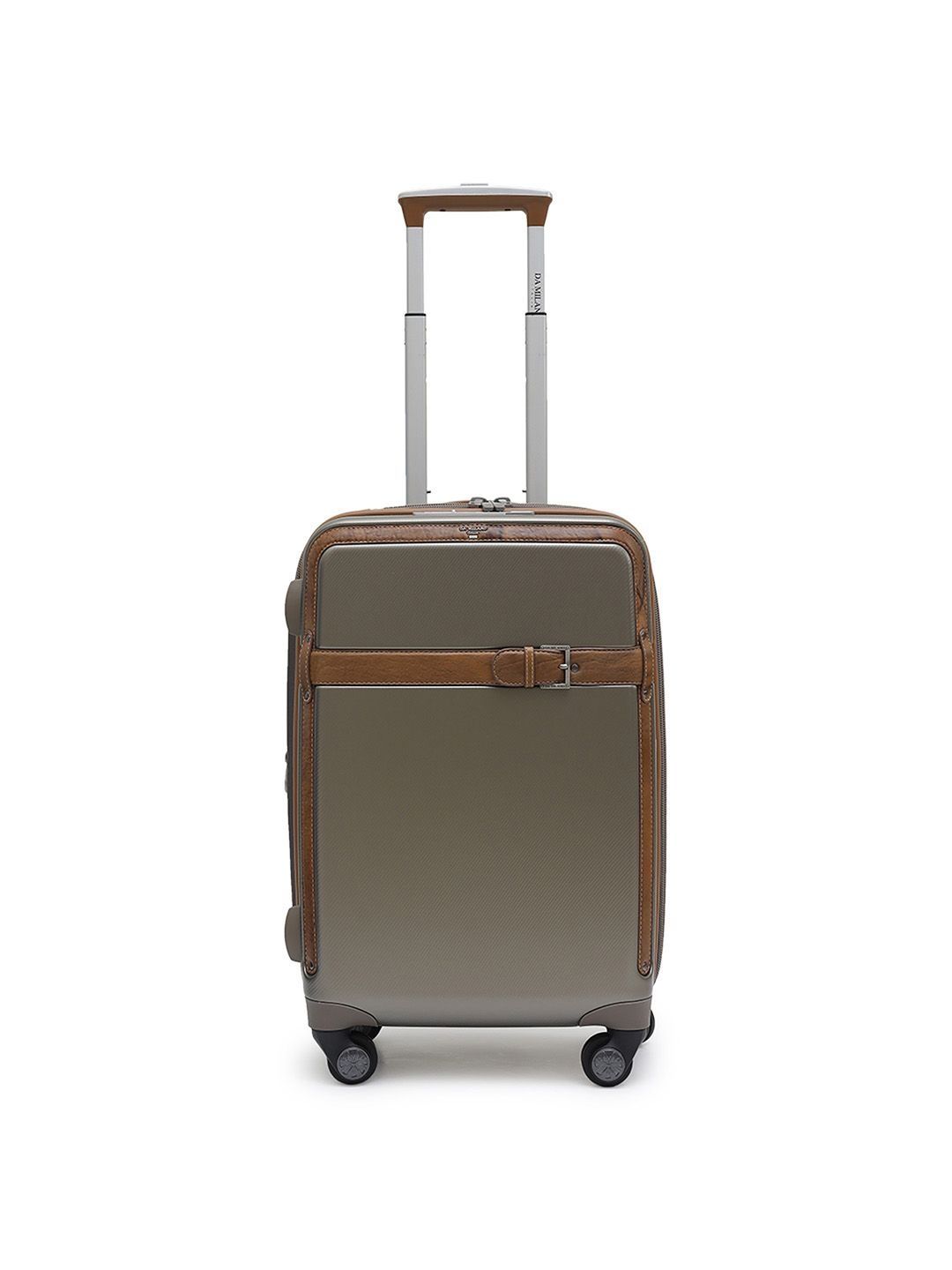 Da Milano Textured Hard-Sided Medium Trolley Suitcase-picture-39