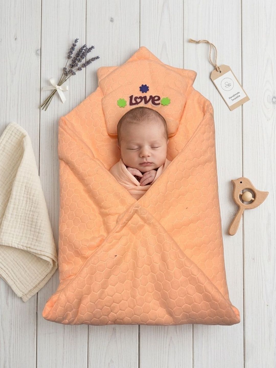 SIDLY PIDLY Peach-Coloured & Peach-Coloured AC Room 210 GSM Blanket-picture-34