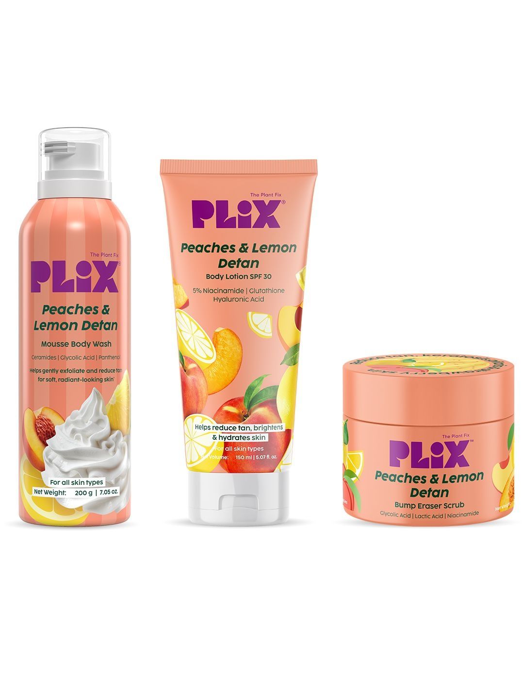 PLIX THE PLANT FIX Body Wash 200 g Body Lotion 150 ml With Body Scrub - 200 g-image-12