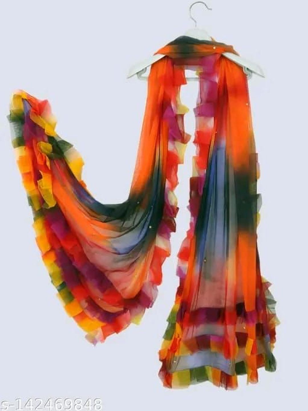 Nakoda Creation Ombre Dyed Dupatta with Sequinned-picture-24