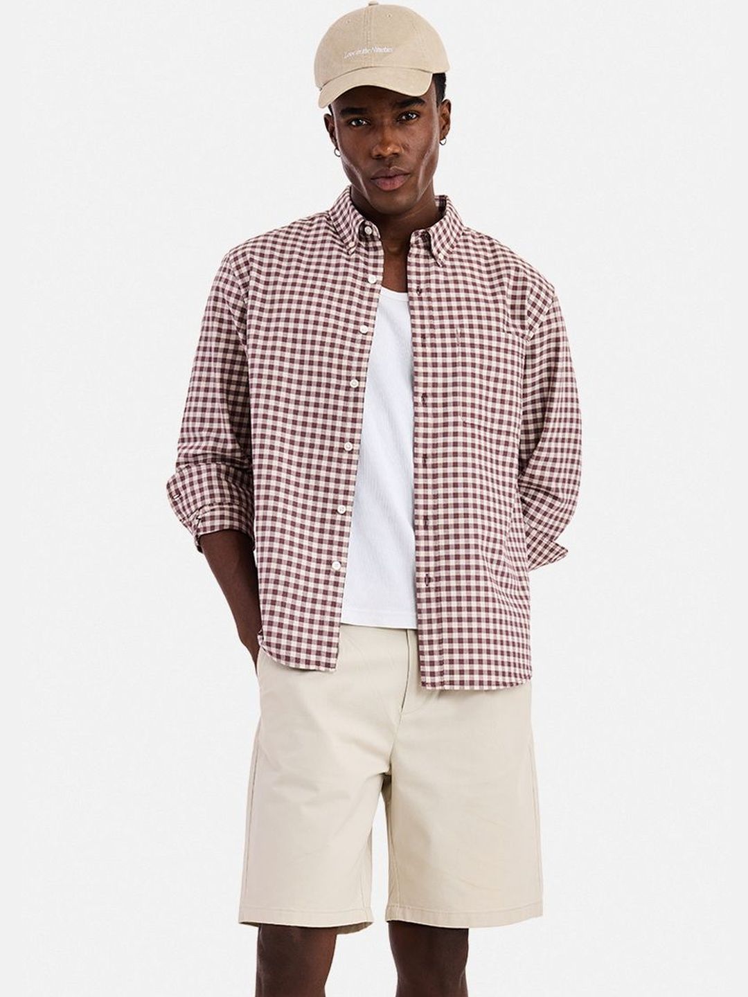 Snitch Men Gingham Checks Checked Casual Shirt-picture-40