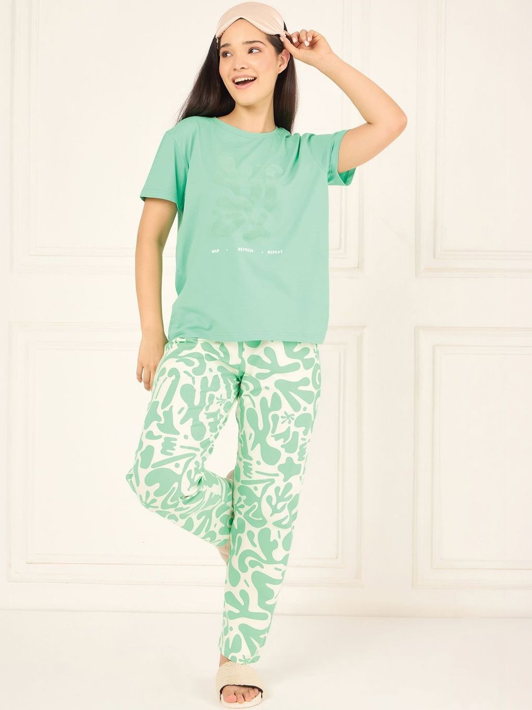 Sweet Dreams Women Printed Night suit-picture-16