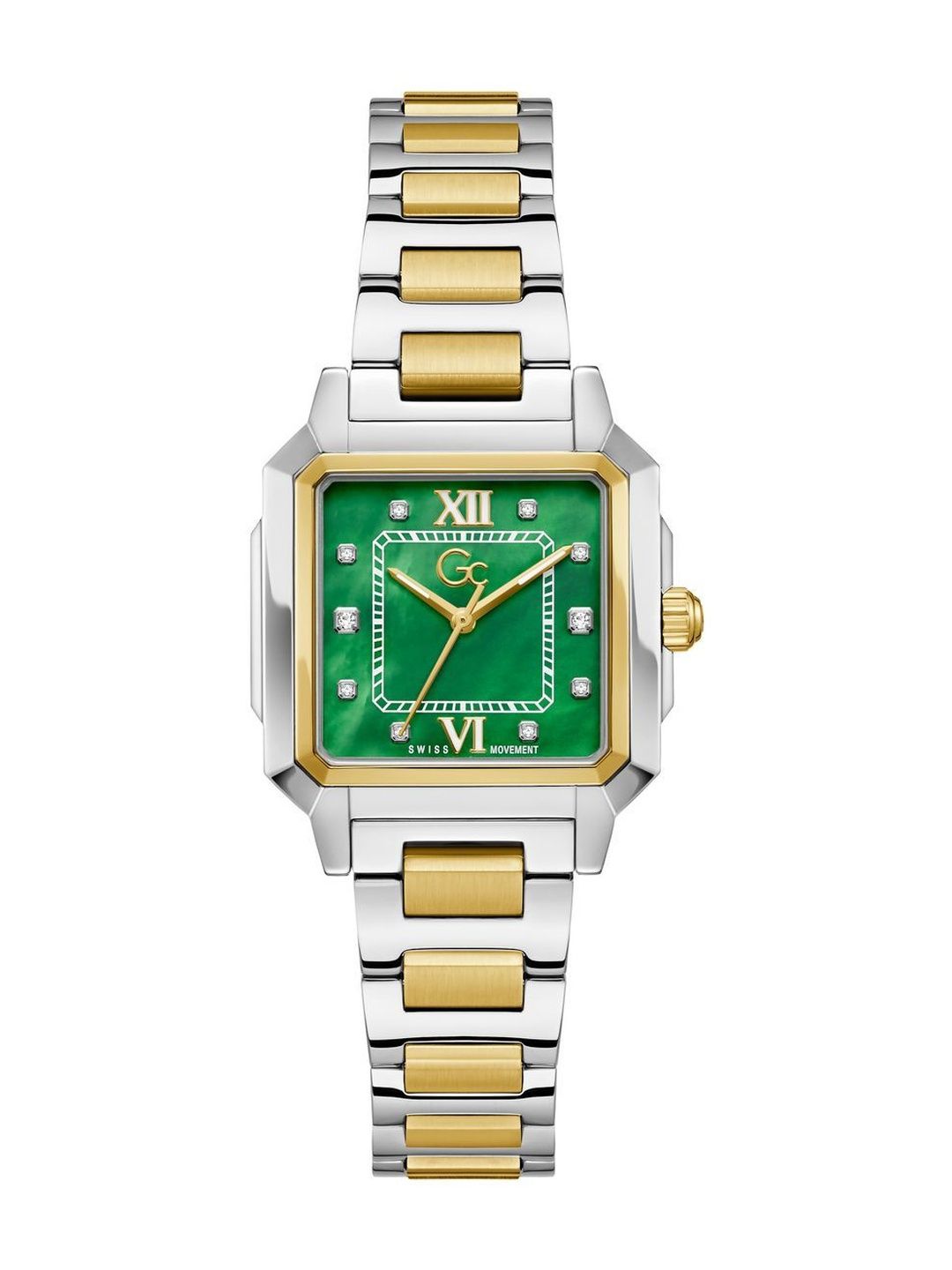 GC Women Embellished Dial & Stainless Steel Bracelet Style Straps Analogue Watch Z72002L9-image-33