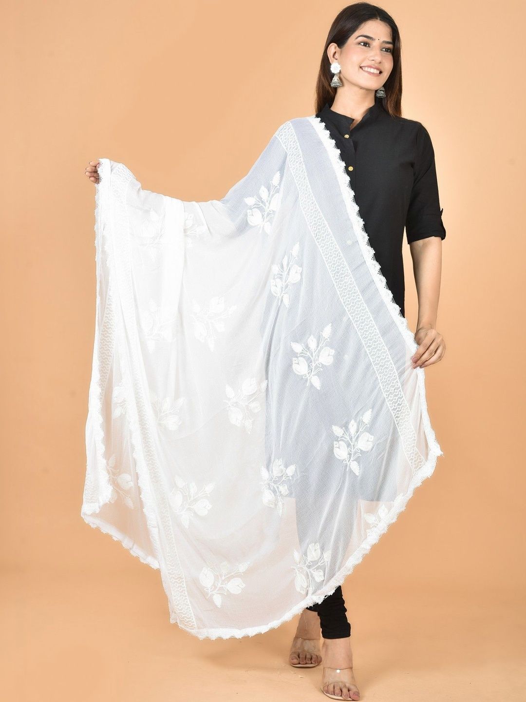 Nakoda Creation Embroidered Dupatta with Thread Work-picture-18