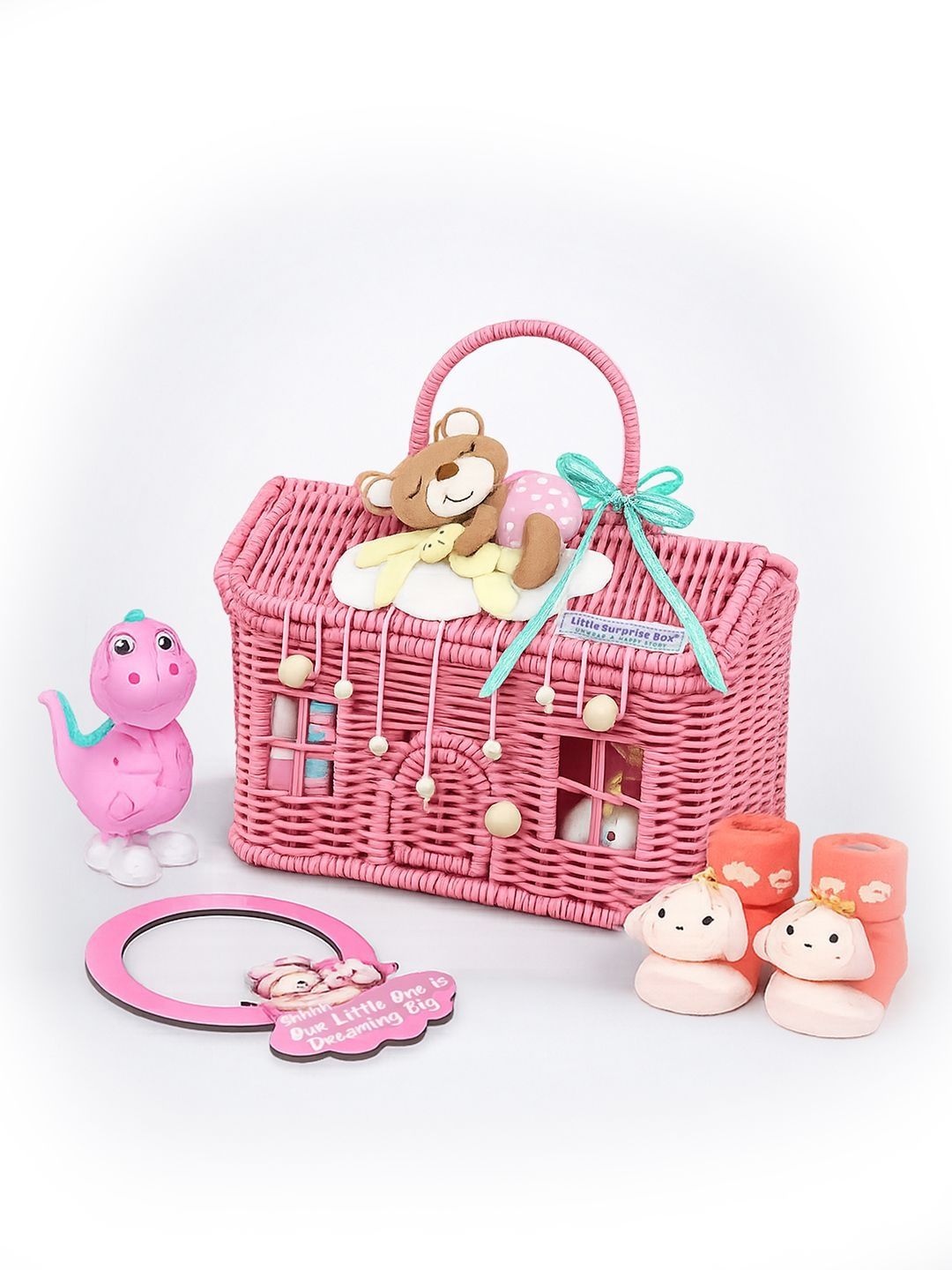 Little Surprise Box Infants 19-Pcs Printed Pure Cotton Baby Apparel Gift Set-image-3