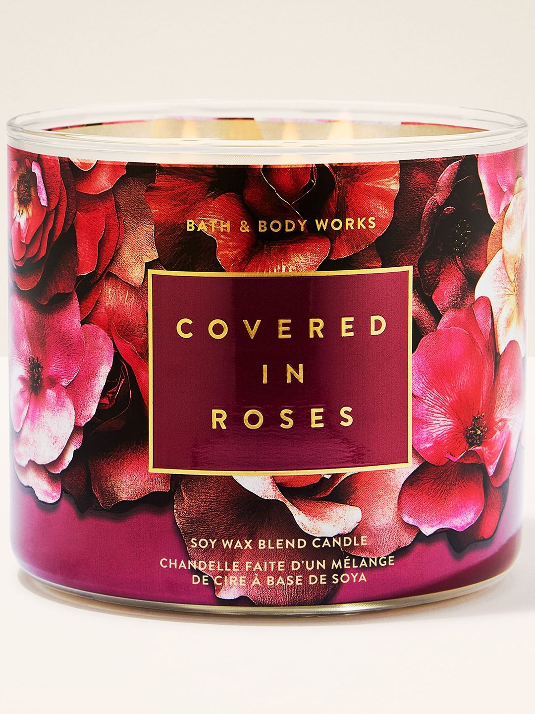 Bath & Body Works Covered In Roses Lead-Free 3-Wick Candle - 411 g-picture-34