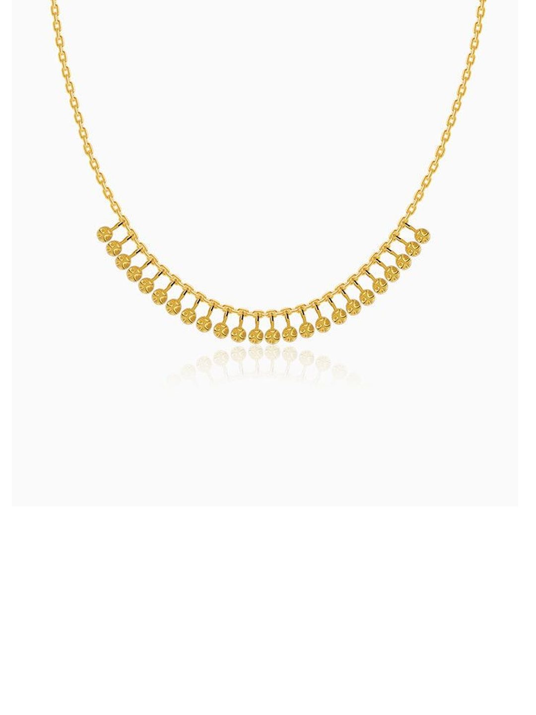 GIVA Sterling Silver Gold-Plated Bohemian Necklace-picture-11