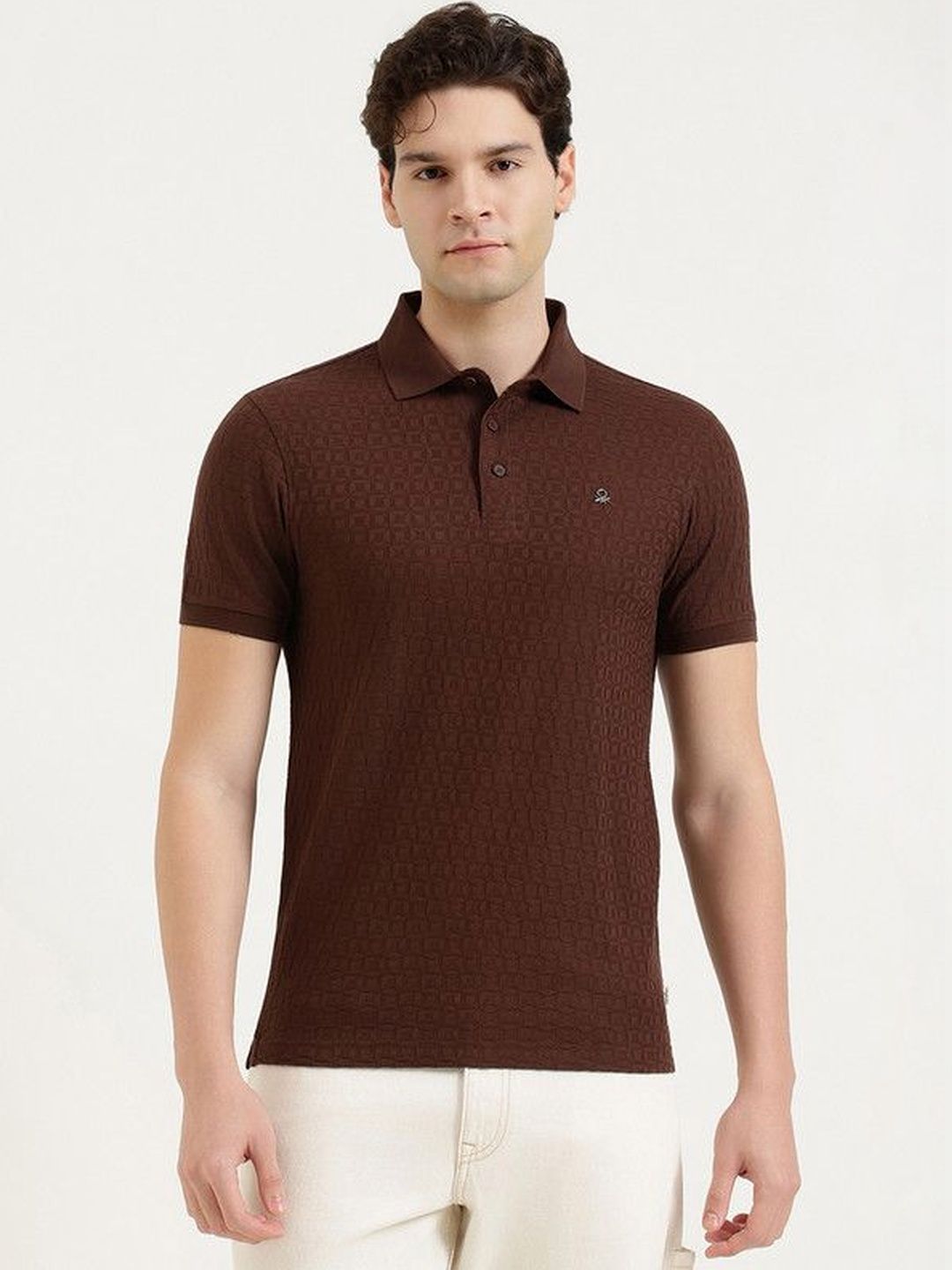 United Colors of Benetton Men Polo Collar Pure Cotton T-shirt-picture-40