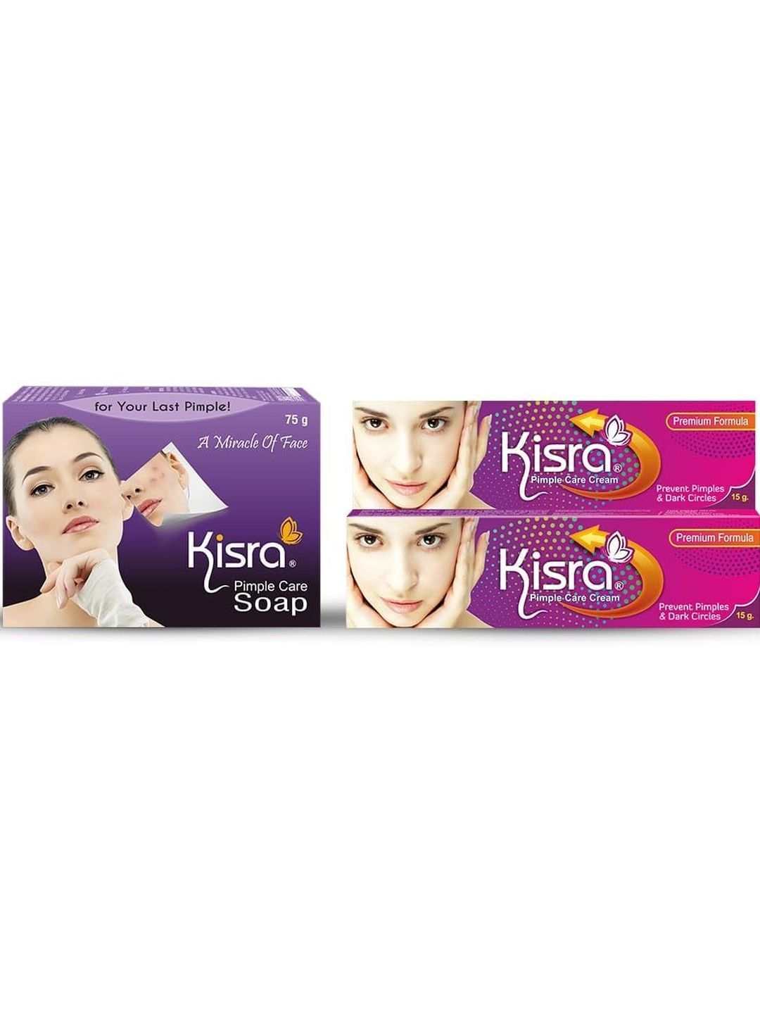 KISRA Set Of 3 Pimple Care Cream 15 g Each & Soap -75 g-picture-10
