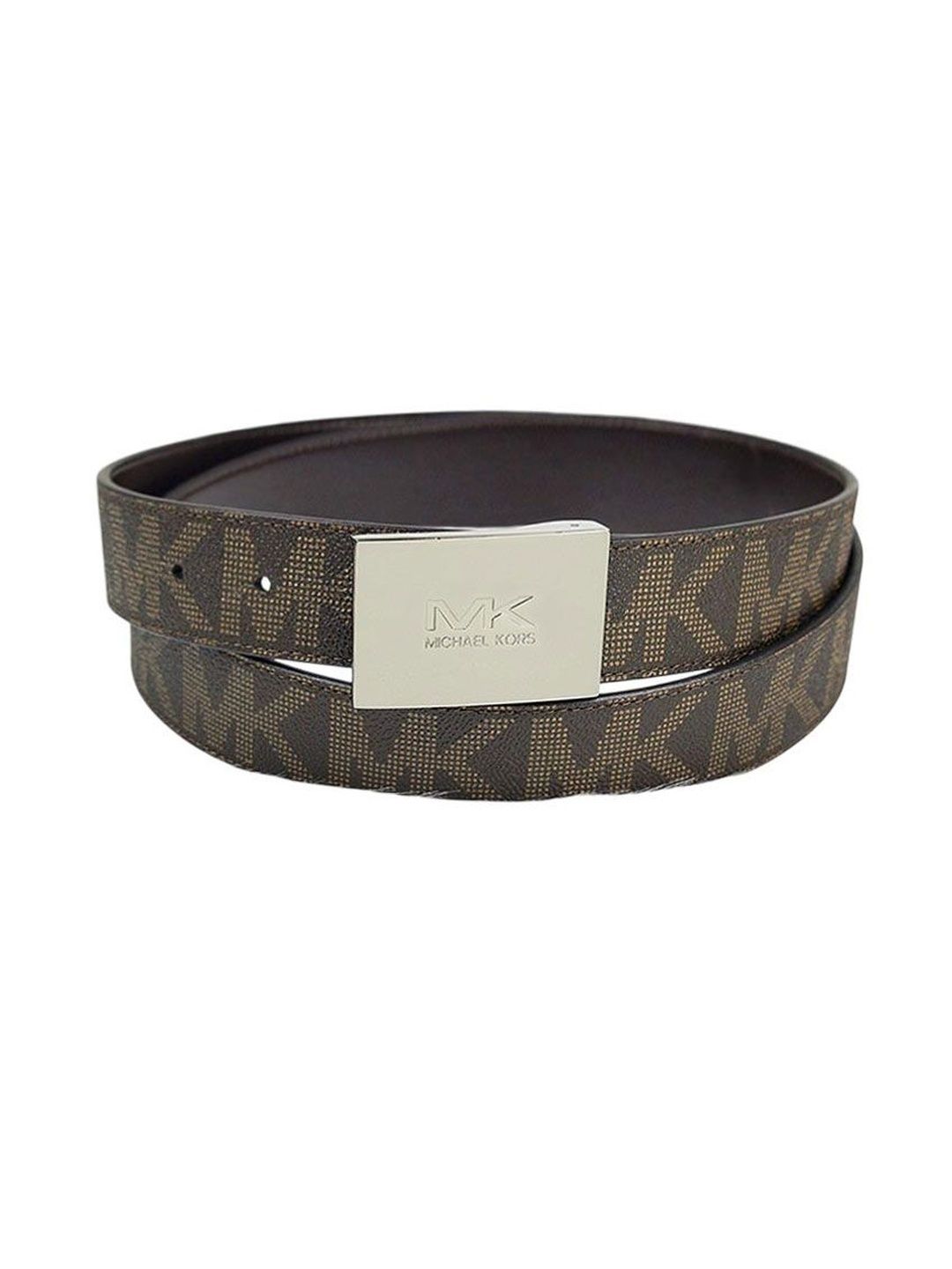 Michael Kors Brown Logo Reversible Cut To Size Belt-image-41