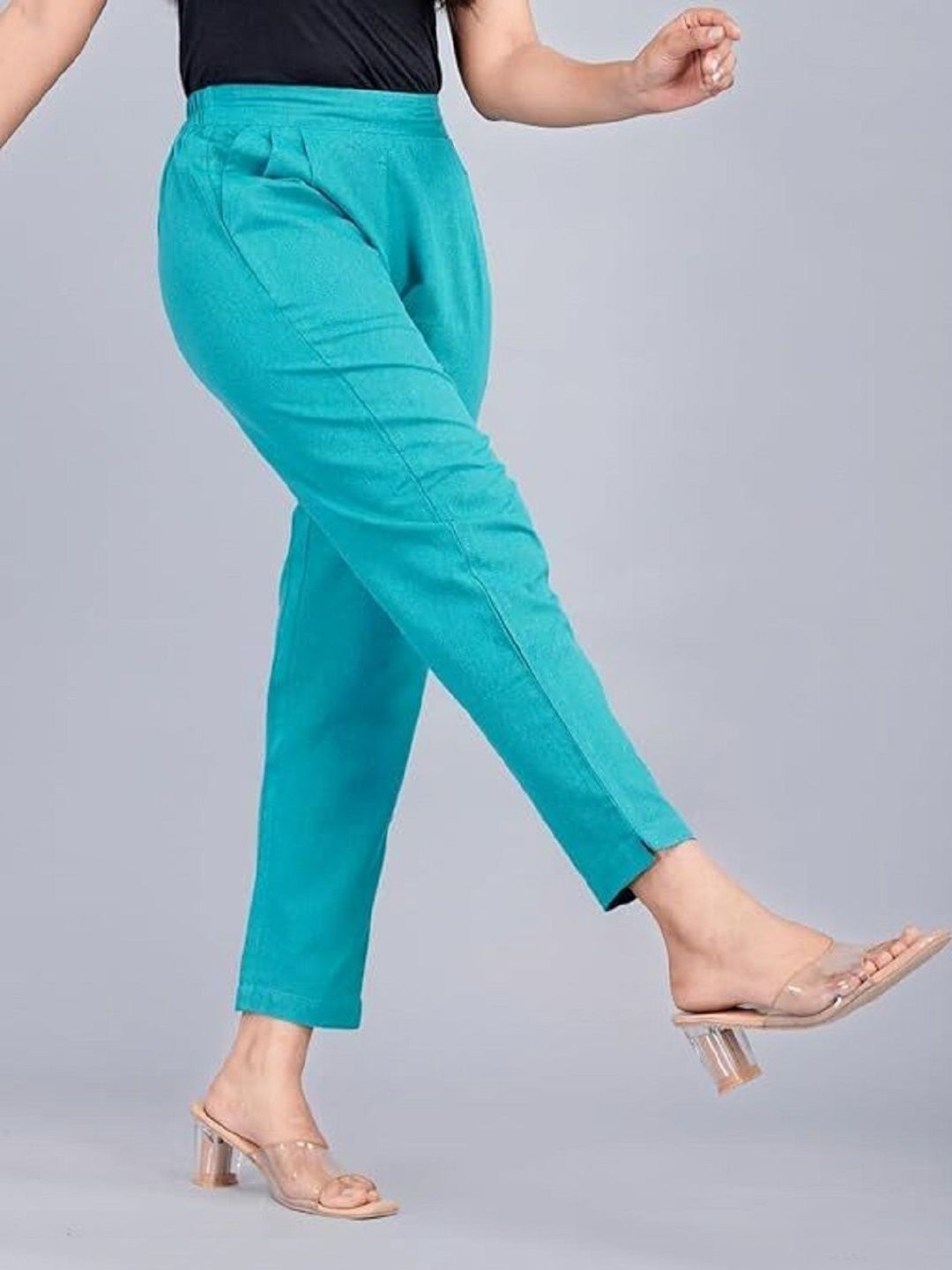 Mirayya Enterprises Women Tailored Easy Wash Pleated Trousers-picture-33