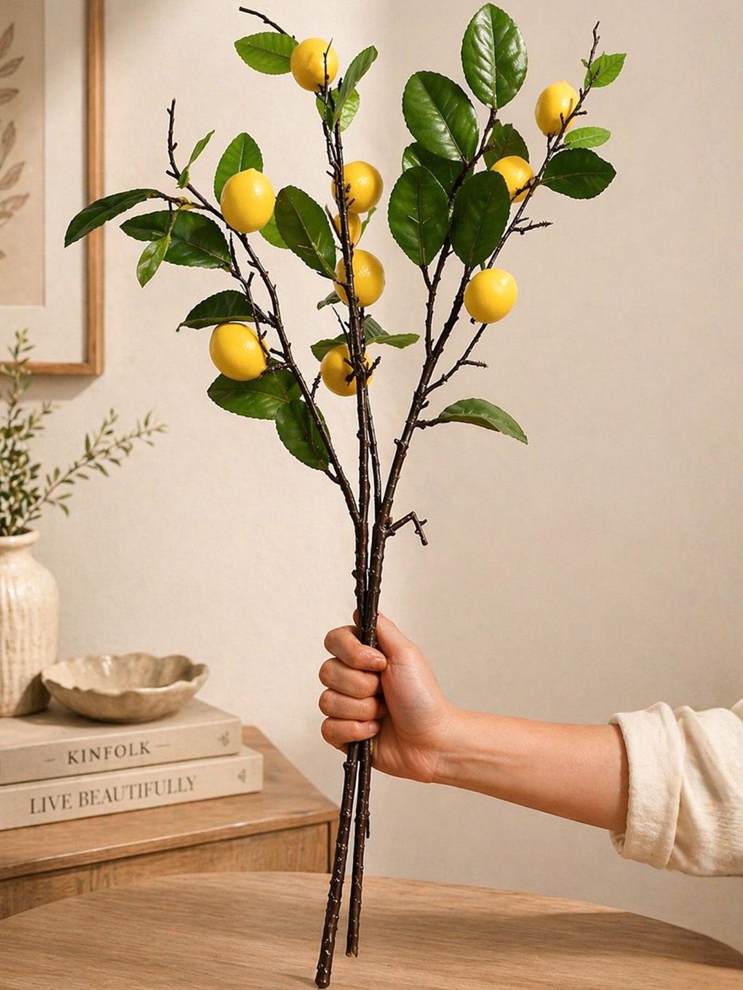 Art Street Yellow 2 Pieces Artificial Plant-picture-31