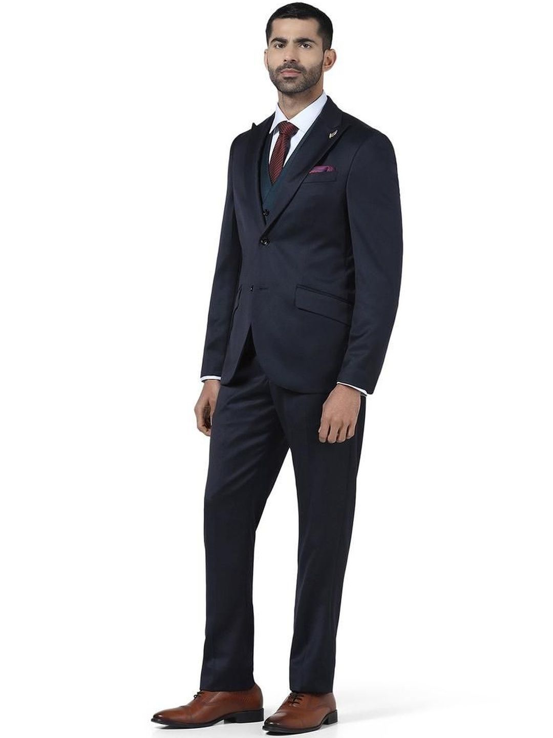 Blackberrys Slim-Fit Single-Breasted Three-Piece Suit-picture-21