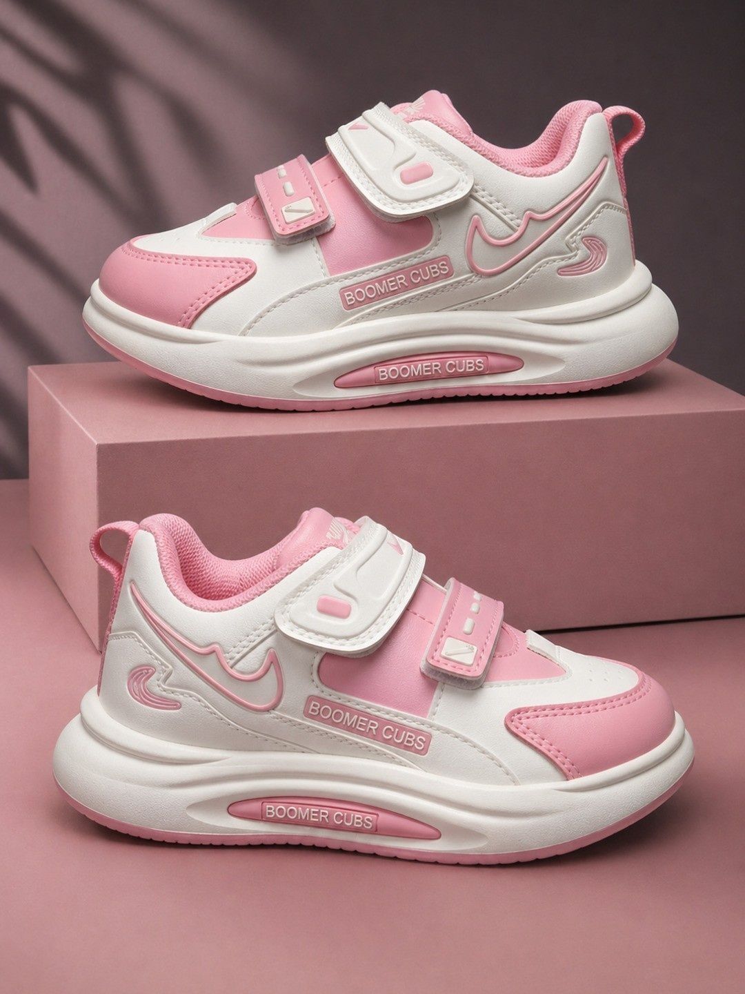 BOOMER CUBS Kids Colourblocked Round Toe Comfort Insole Sneakers-picture-37