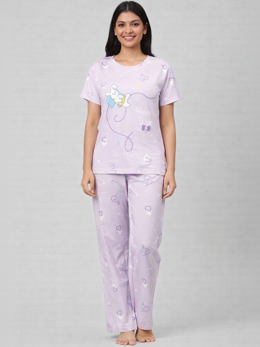 Camey Women Printed Night suit-picture-10