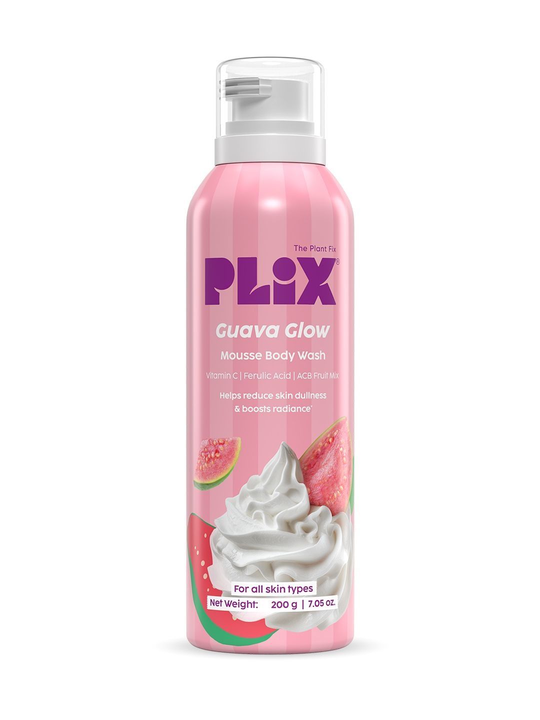 PLIX THE PLANT FIX Guava Mousse Body Wash For Nourishment - 200 g-image-25