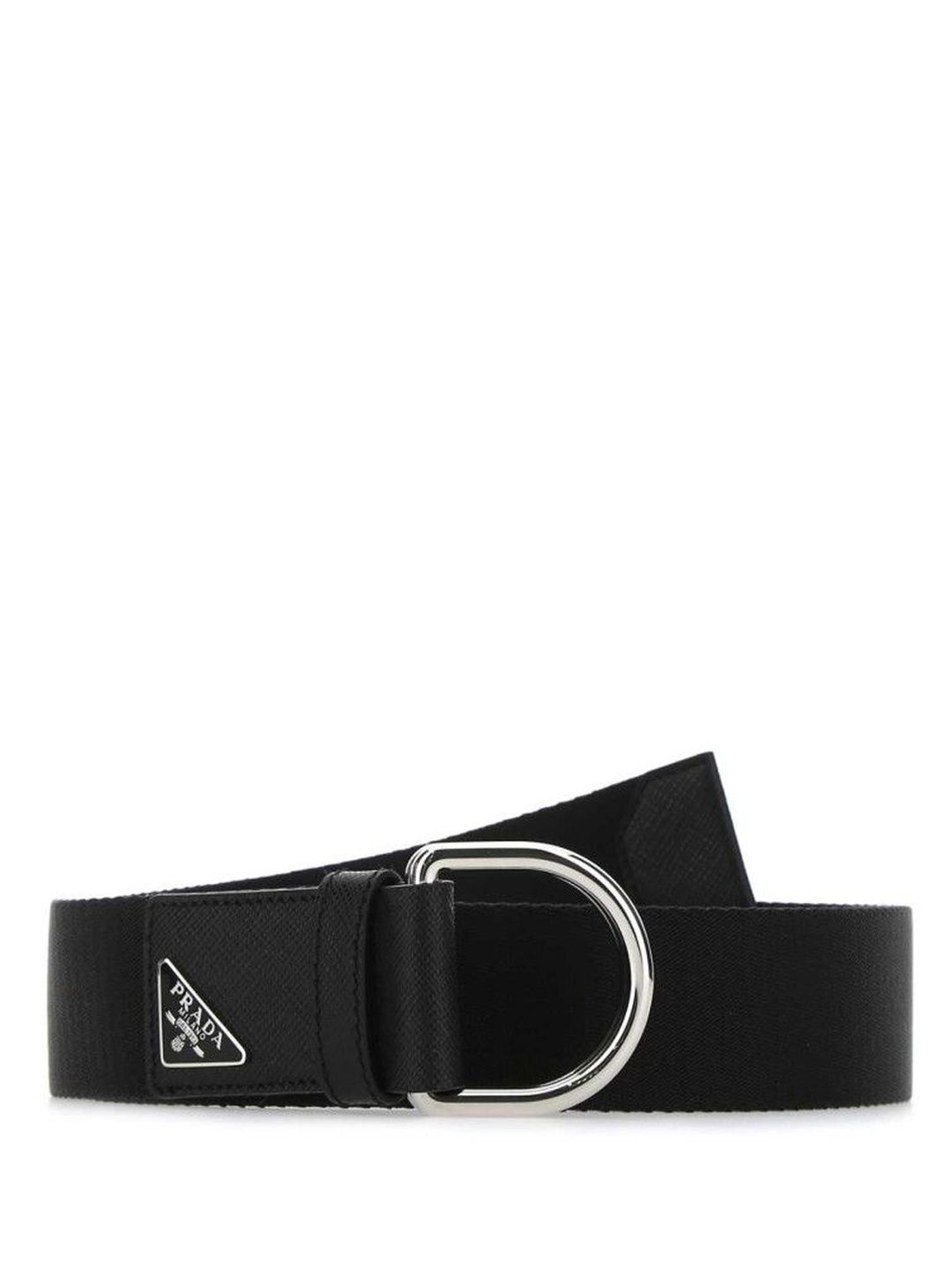Prada Black Nylon Belt-image-46