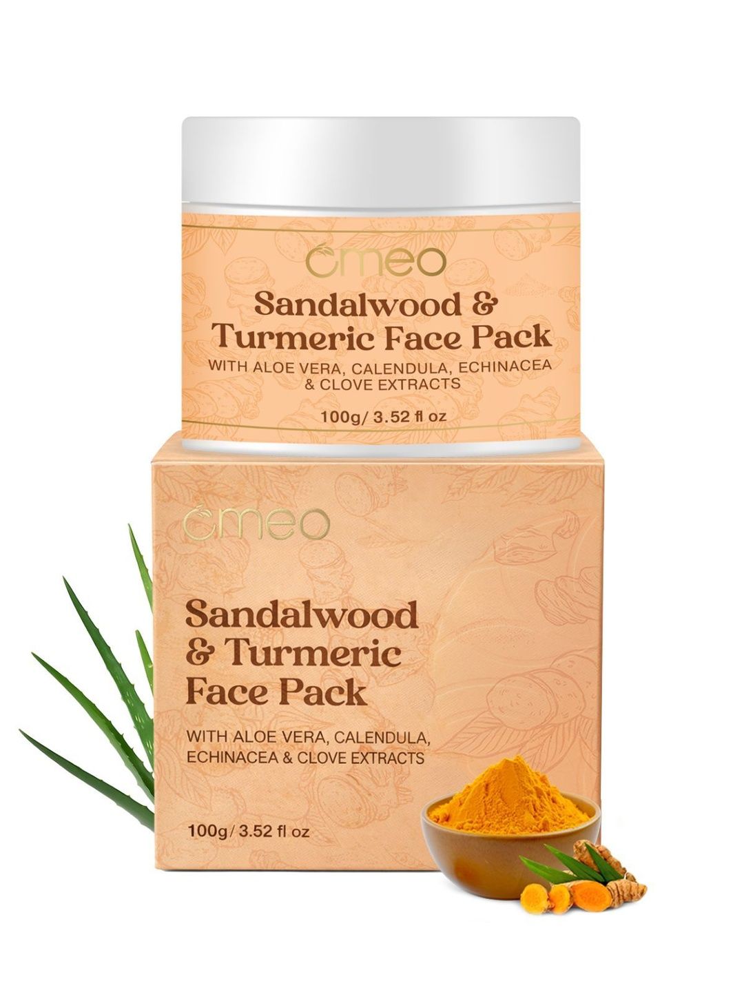 Omeo Sandalwood & Turmeric De-Tan Face Pack - 100 g-picture-13