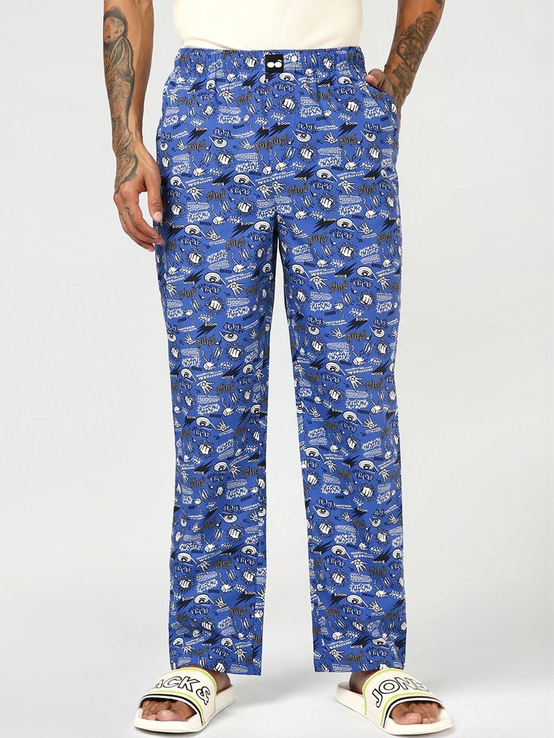 Bewakoof Marvel Avengers All Over Printed Pyjamas-picture-34