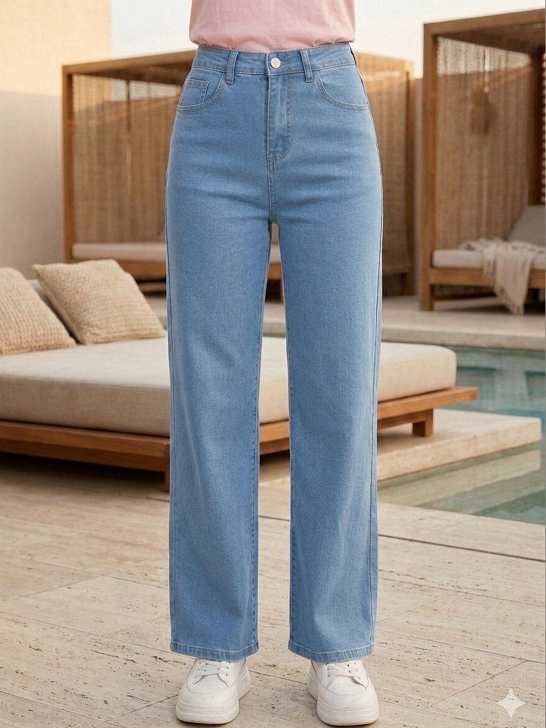 AngelFab Women Straight Fit High-Rise Stretchable Jeans-picture-49