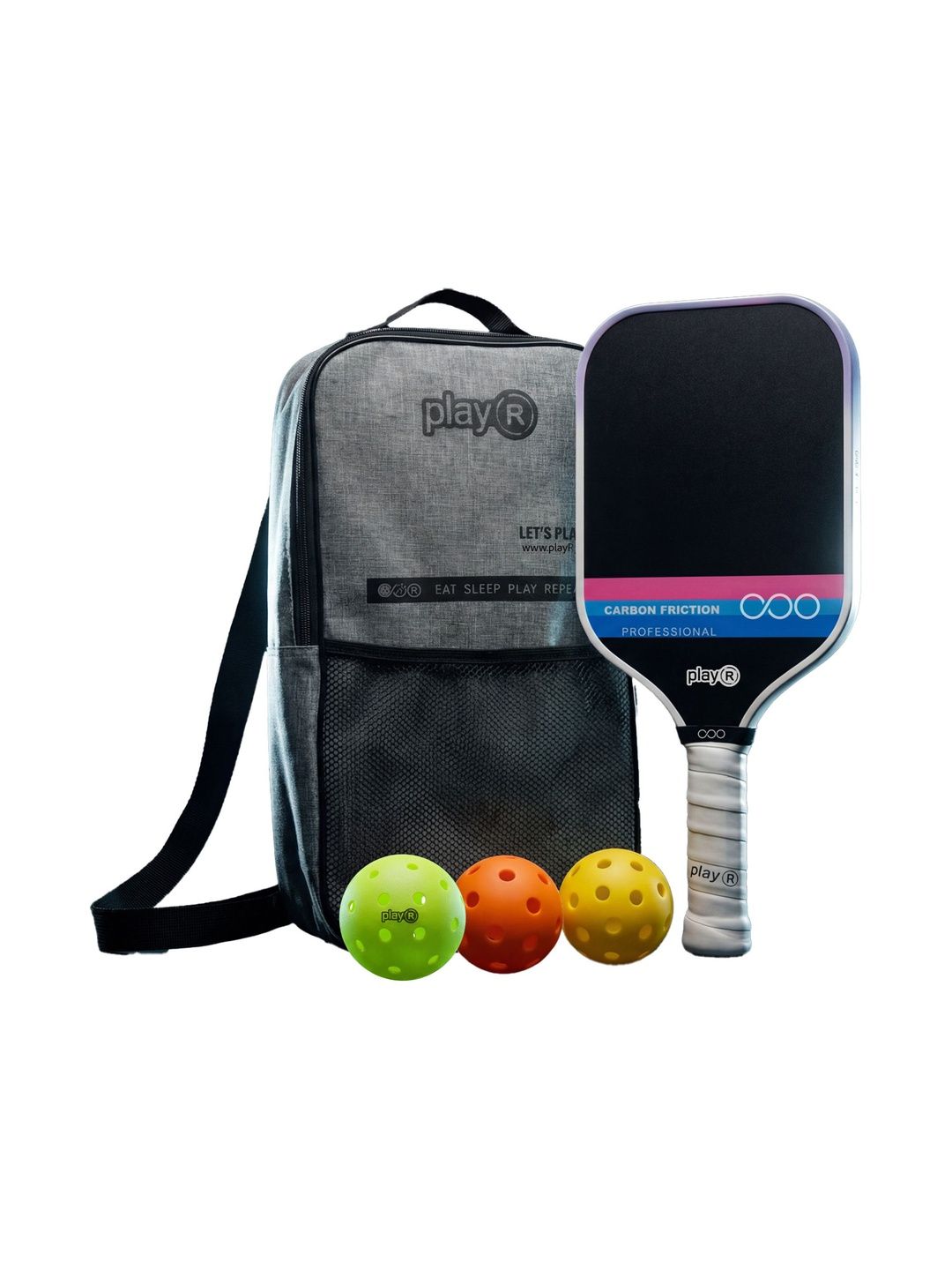 playR 5Pcs Non-Slip Pickleball Paddle With Balls & Bag-picture-44