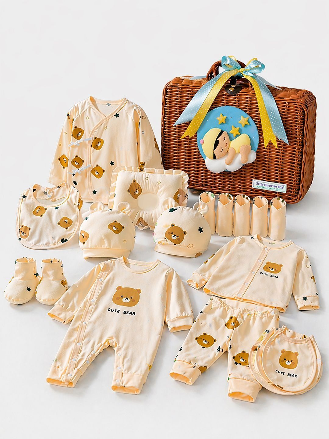 Little Surprise Box Infants 25-Pcs Printed Pure Cotton Baby Apparel Gift Set-picture-42