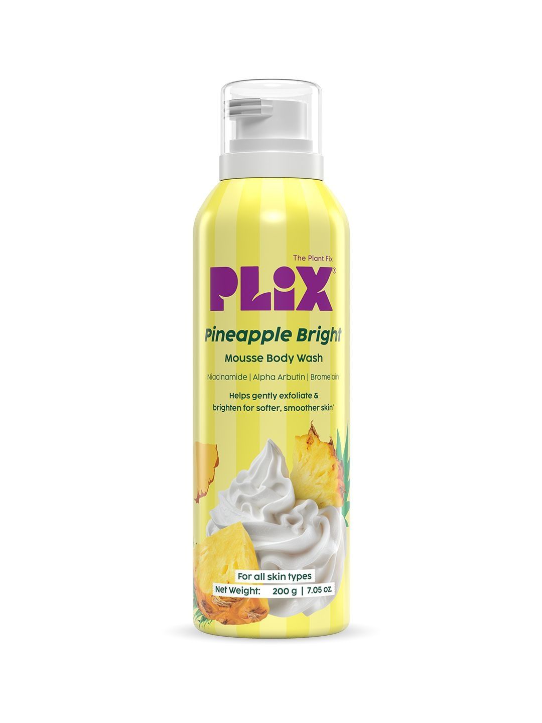 PLIX THE PLANT FIX Pineapple Bright Mousse Body Wash - 200 g-image-40