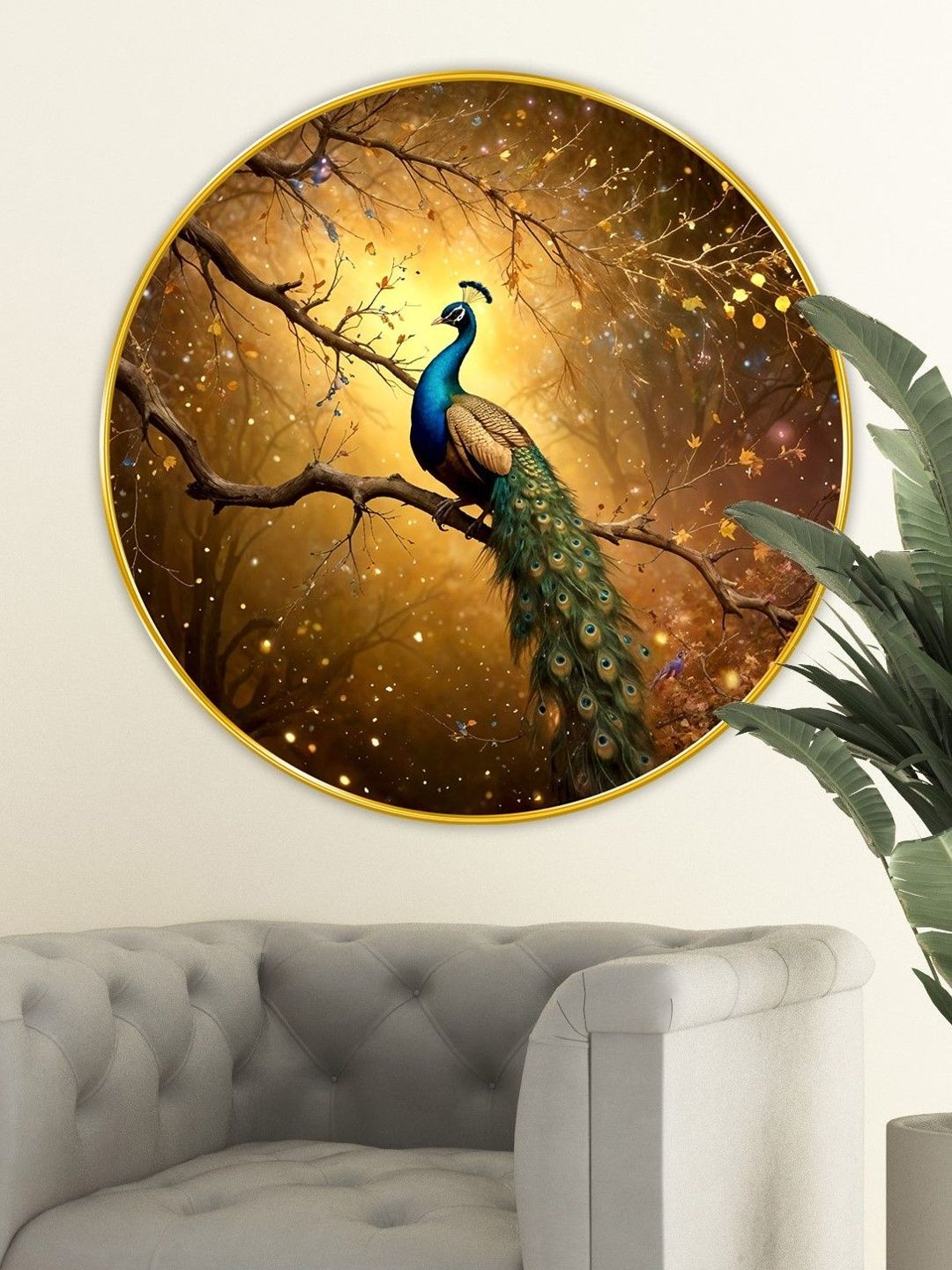 SAF Multicoloured MDF Birds and Animals Wall Paintings-picture-24