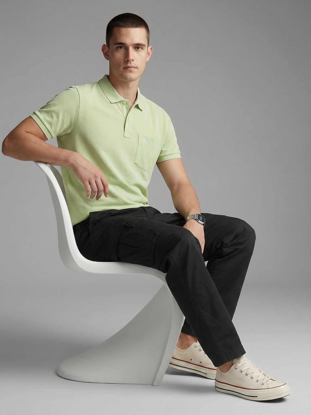 U.S. Polo Assn. Denim Co. Polo Collar Pure Cotton T-shirt