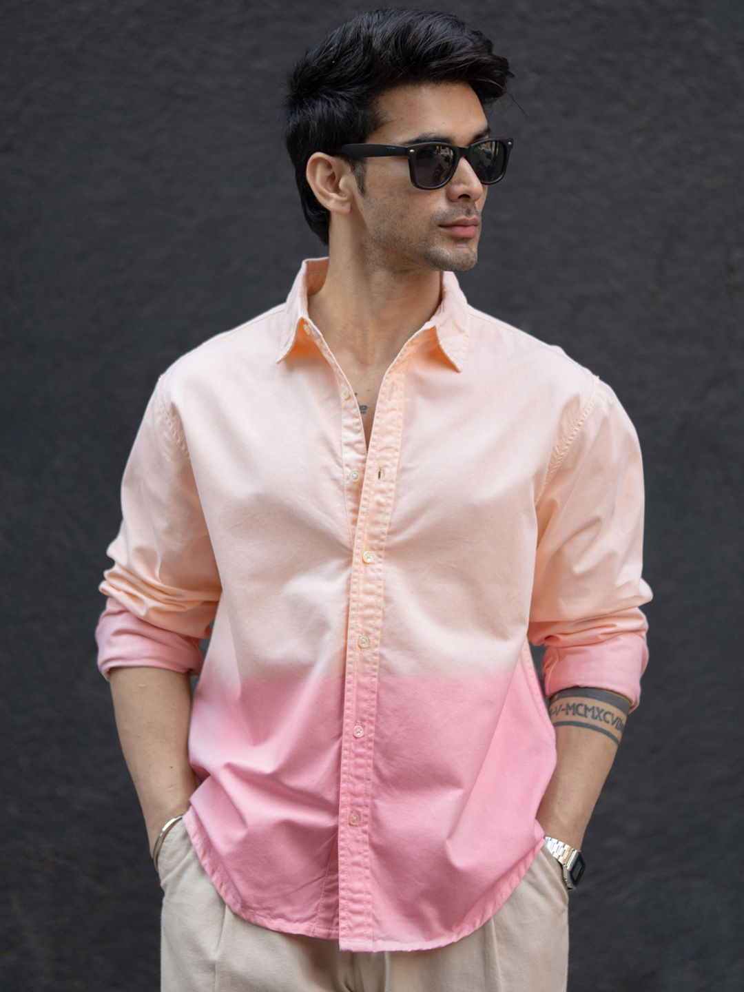 Powerlook Spread Collar Cotton Shirt-picture-49