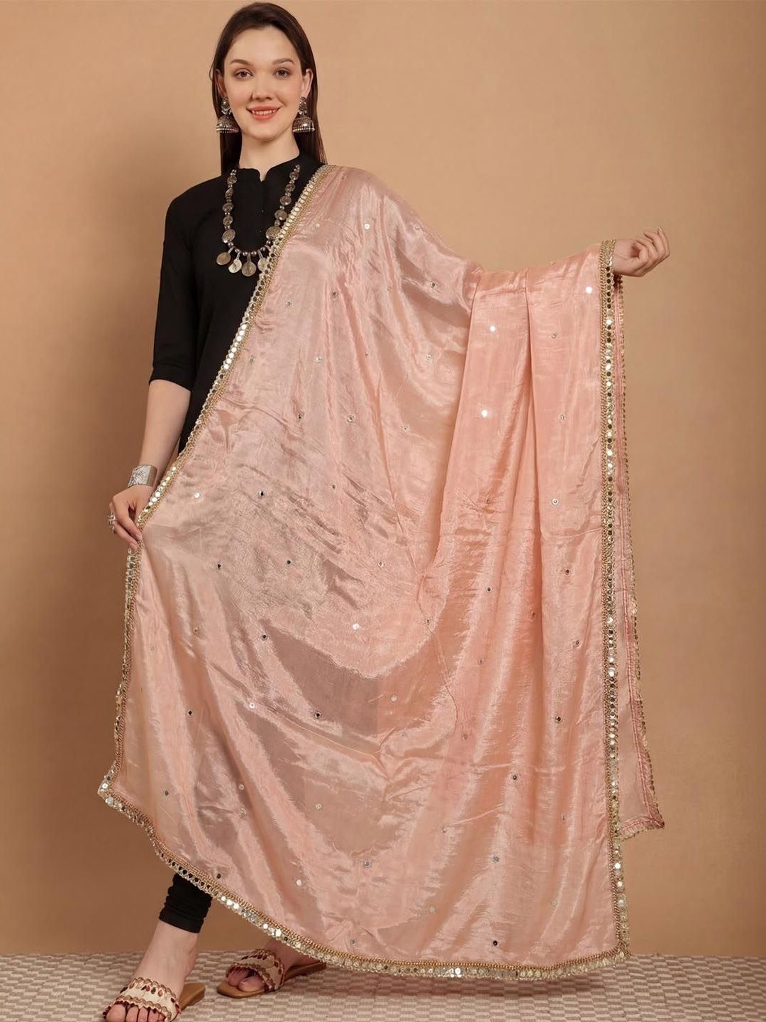 Clora Creation Dupatta with Mirror Work-picture-15