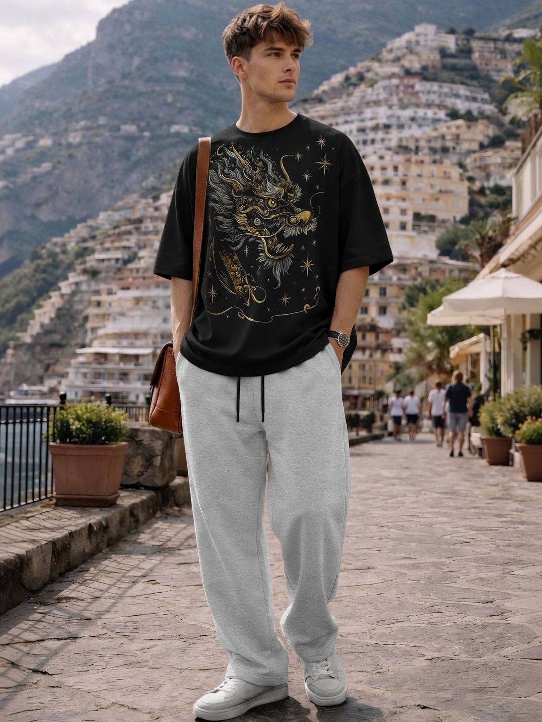 TRIPR Printed T-shirt with Trousers-image-24