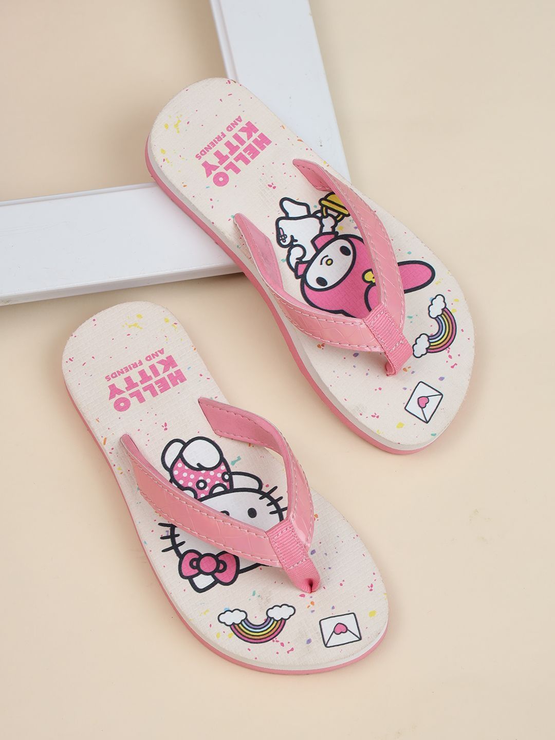 Kids Ville Girls Hello Kitty Printed Thong Flip-Flops-picture-30