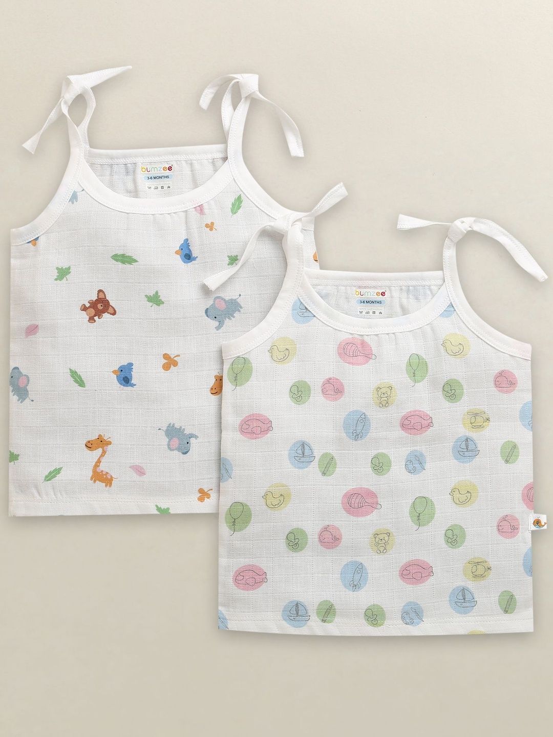 BUMZEE Boys Pack of 2 Printed Cotton Tank-image-27