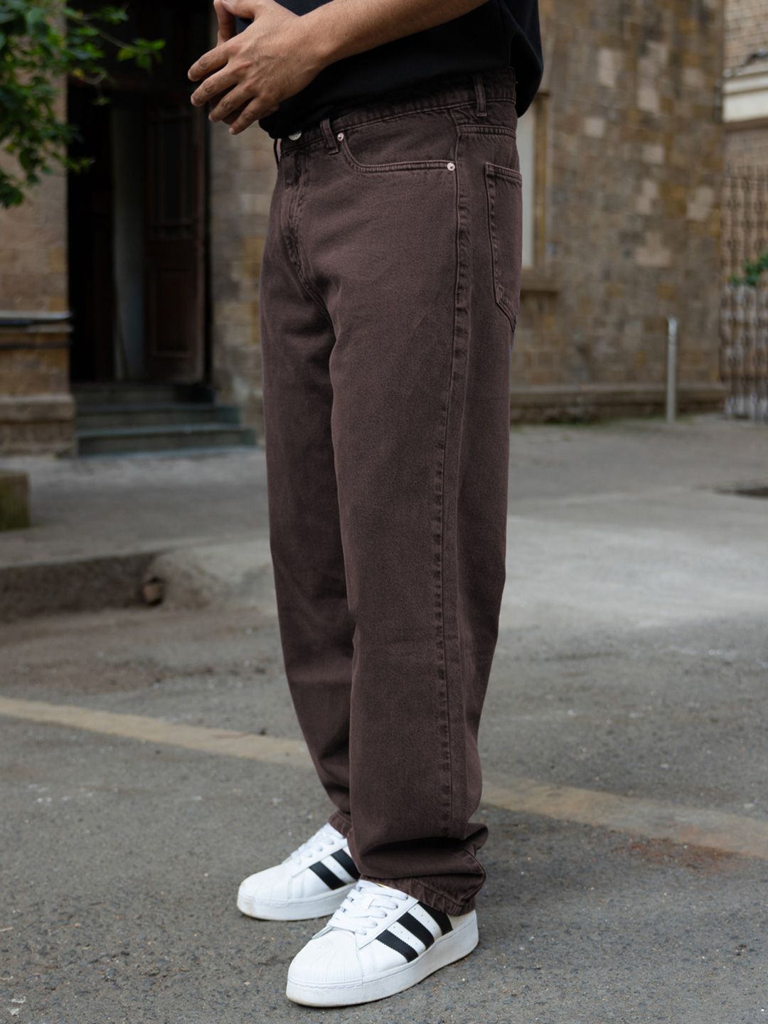 Powerlook Men Mid-Rise Cotton Baggy Jeans-picture-12