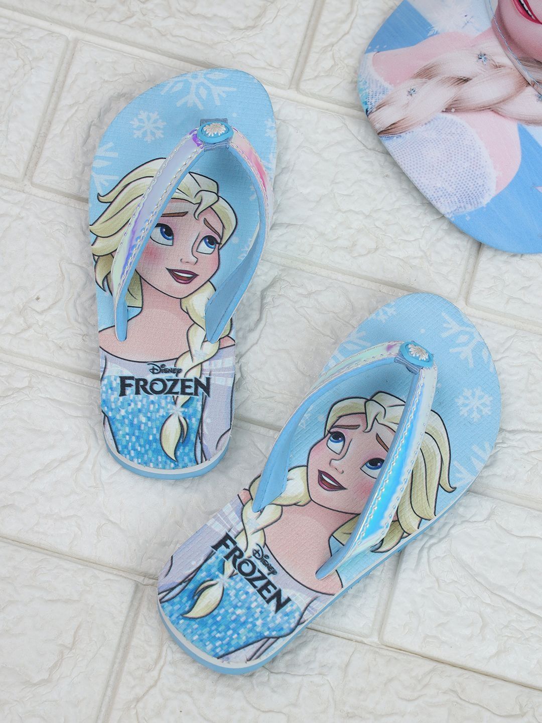 Kids Ville Girls Frozen Printed Thong Flip-Flops-picture-17